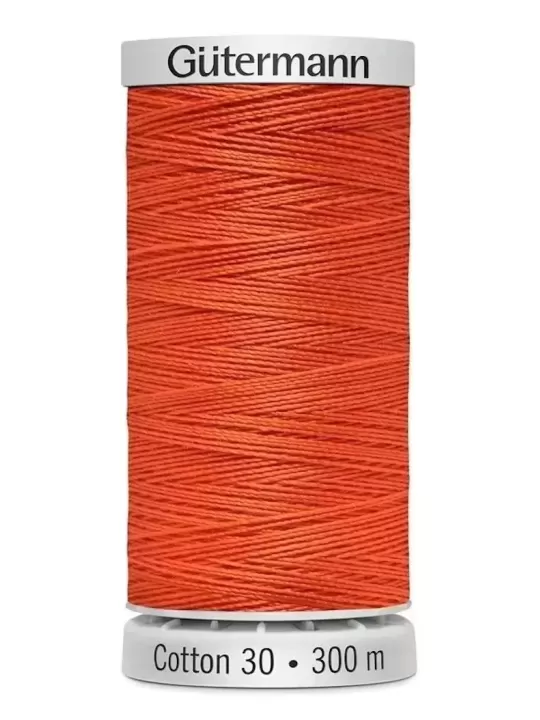 Fil Cotton 30 Gütermann 1184 Orange Red - 300 mètres