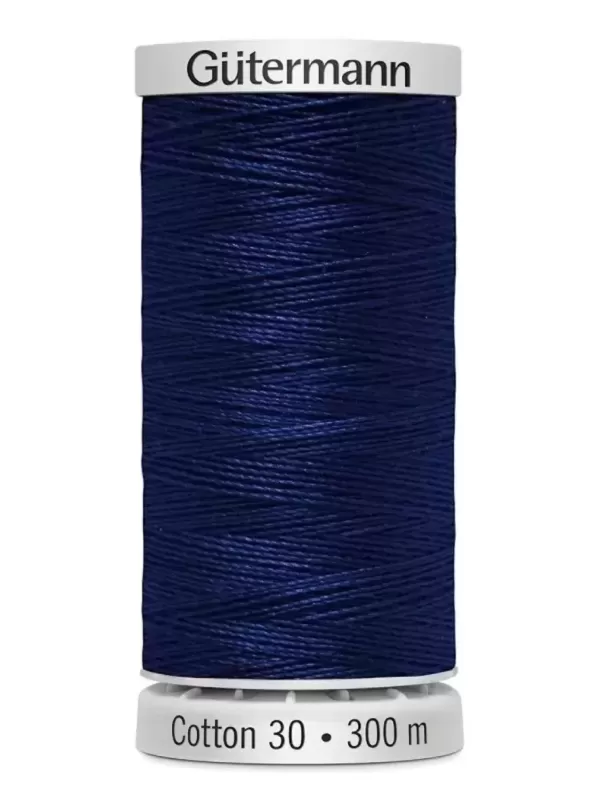 Fil Cotton 30 Gütermann 1199 Admiral Navy Blue - 300 mètres