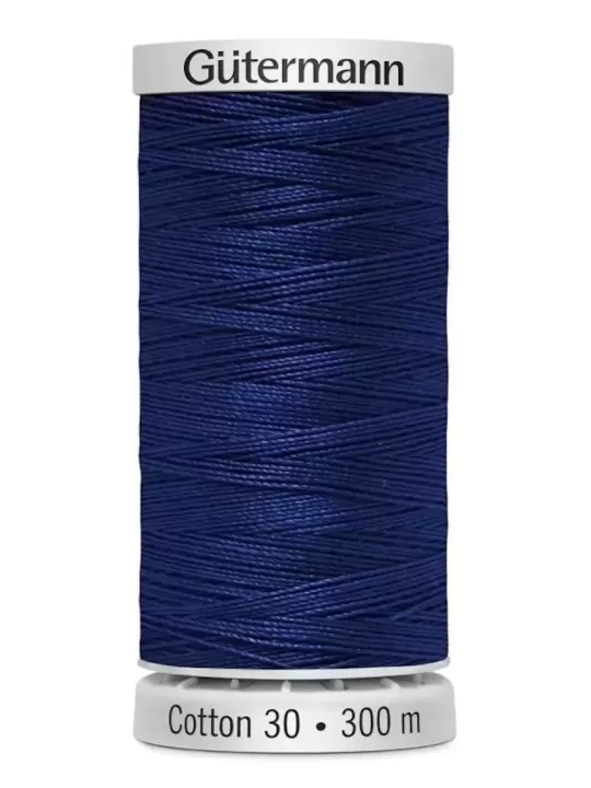 Fil Cotton 30 Gütermann 1293 Deep Nassau Blue - 300 mètres