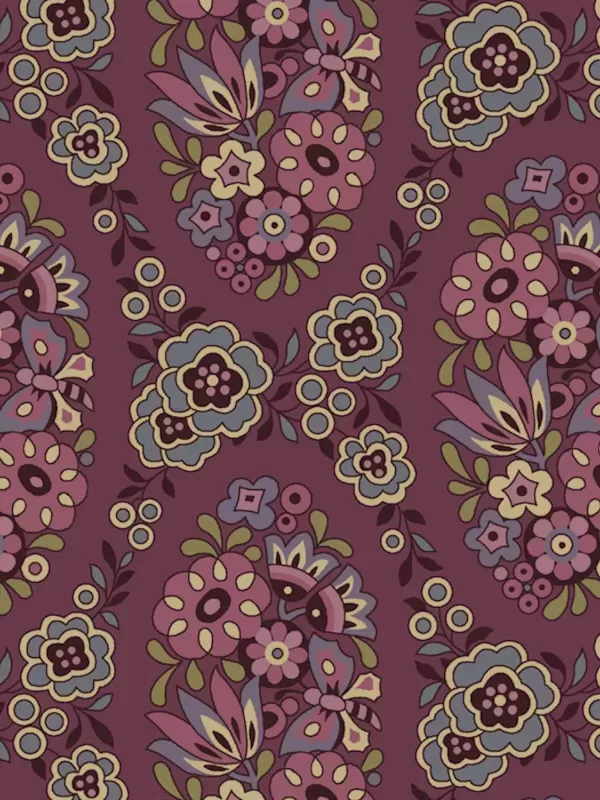 ANDOVER FABRICS - EVERLASTING par Renée Nanneman A-418-P Cameo Violet