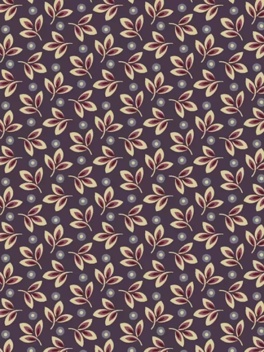 ANDOVER FABRICS - EVERLASTING par Renée Nanneman A-422-B Foliage Blueberry