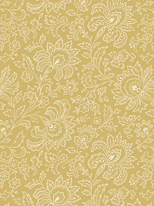 ANDOVER FABRICS - FRENCH CHATEAU par Renee Nanneman 9085.Y1 Paisley Golden