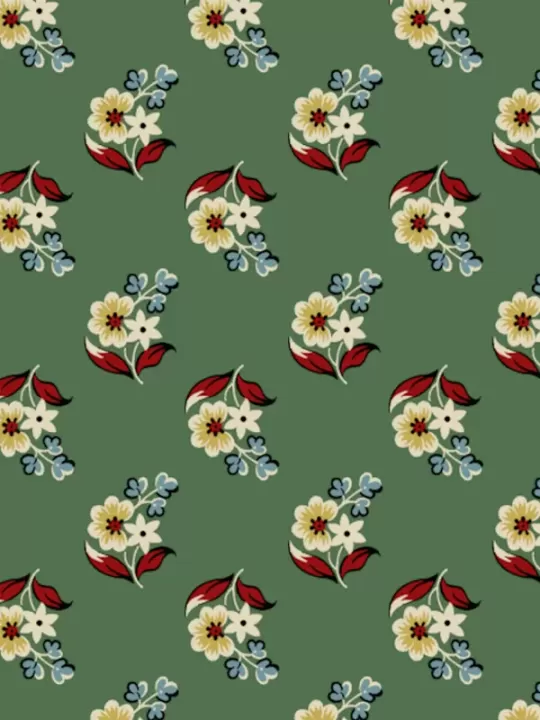 ANDOVER FABRICS - LE CHATEAU par Max and Louise A-224-G Jordan Green