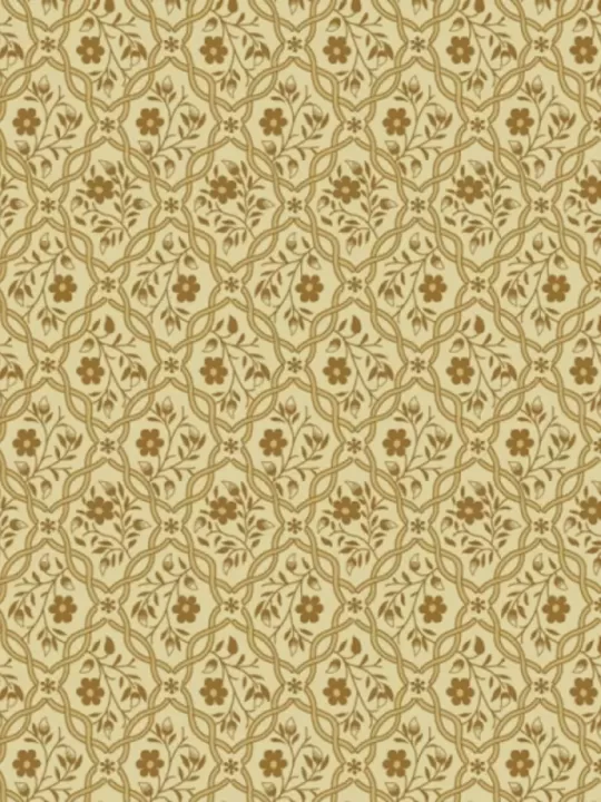 ANDOVER FABRICS - OAK ALLEY par Di Ford-Hall 9933.N Floral Mosaic Clay