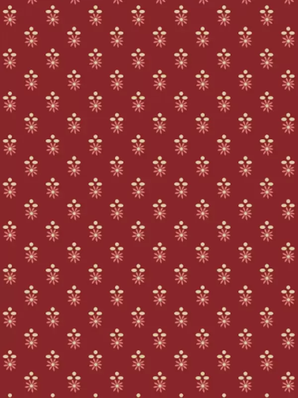 ANDOVER FABRICS - OAK ALLEY par Di Ford-Hall 9936.R Bijou Foulard Crimson