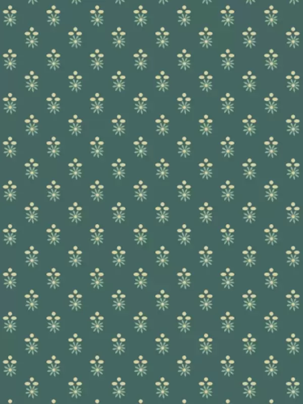 ANDOVER FABRICS - OAK ALLEY par Di Ford-Hall 9936.T Bijou Foulard Verdigris Teal