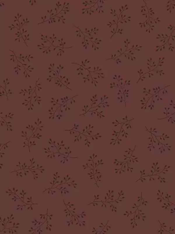 ANDOVER FABRICS - OLIVE BRANCH par Edyta Sitar Réf 8511-R2 Cabernet