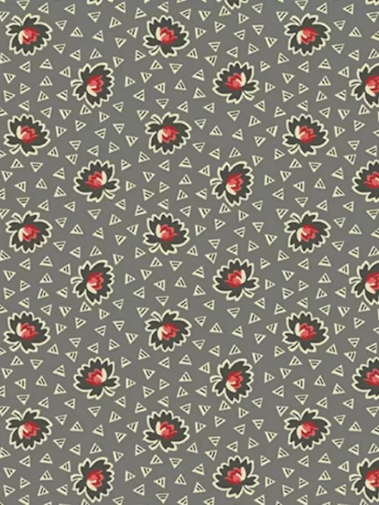 ANDOVER FABRICS - VERANDA par Renée Nanneman 151.C Water Lily Pewter