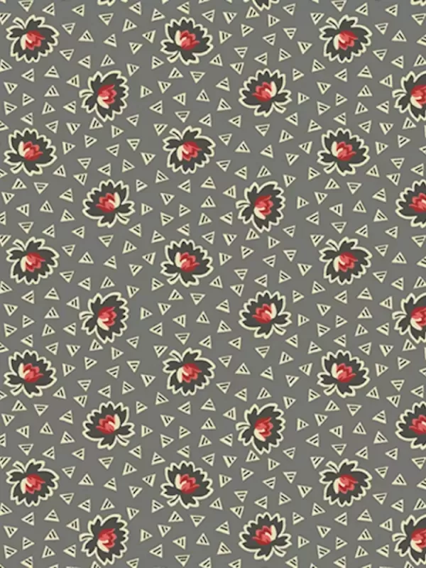 ANDOVER FABRICS - VERANDA par Renée Nanneman 151.C Water Lily Pewter