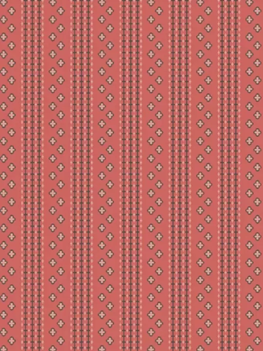 ANDOVER FABRICS - VERANDA par Renée Nanneman 155.E Tufted Stripe Punch