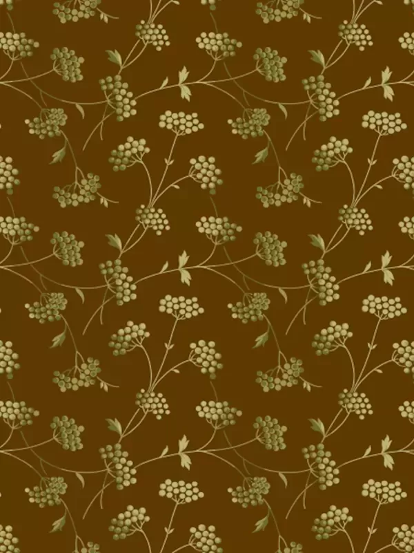 ANDOVER FABRICS - WILDBERRY CREEK par Renée Nanneman 298.N Elderberries Chestnut