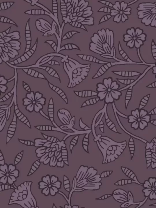 BLANK QUILTING - ASHTON par Missie Carpenter 1673-55 Floral Stamp Purple