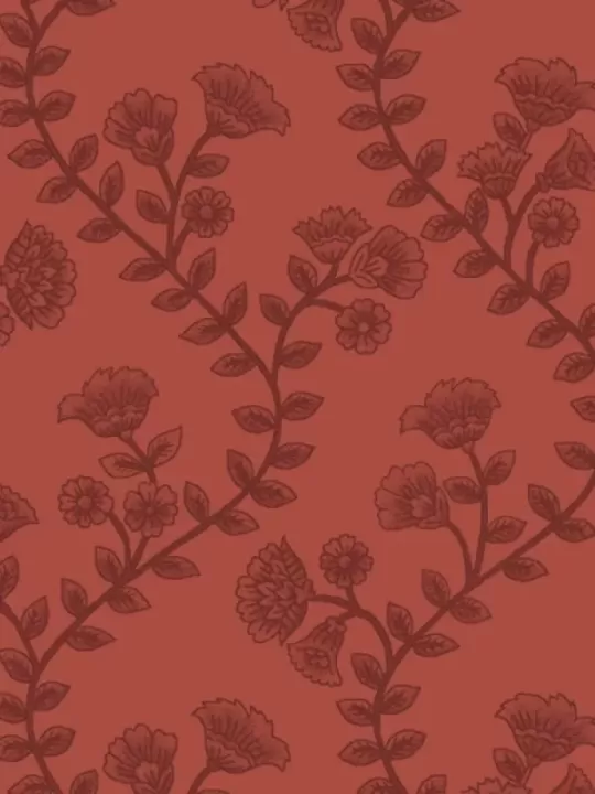 BLANK QUILTING - ASHTON par Missie Carpenter 1676-88 Wavy Floral Stripe Red