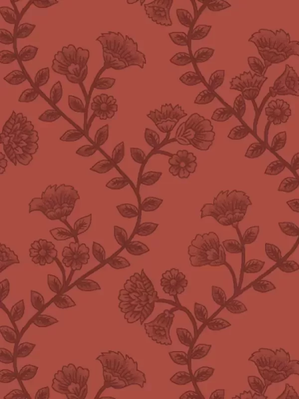 BLANK QUILTING - ASHTON par Missie Carpenter 1676-88 Wavy Floral Stripe Red