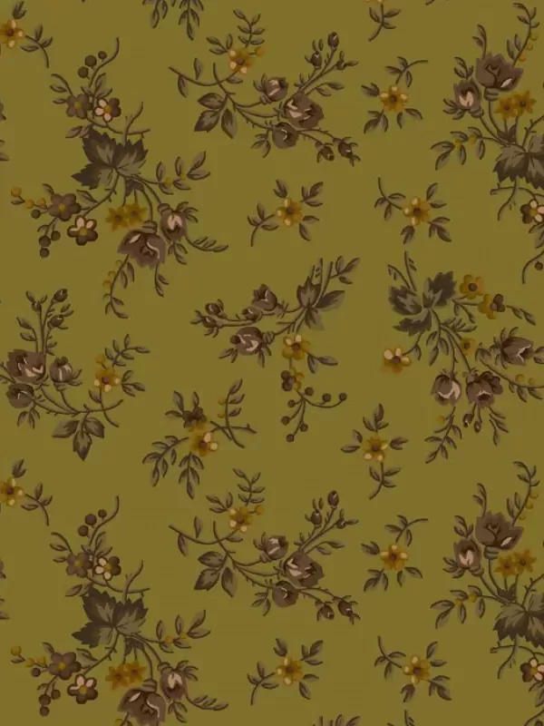 HENRY GLASS FABRICS - RIGHT AS RAIN par Kim Diehl 9829.66 Floral Green