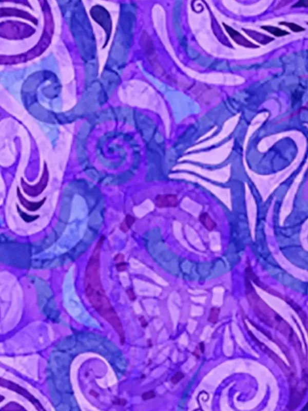 QT FABRICS - AMBIANCE par Dan Morris 28612.V Paisley Violet