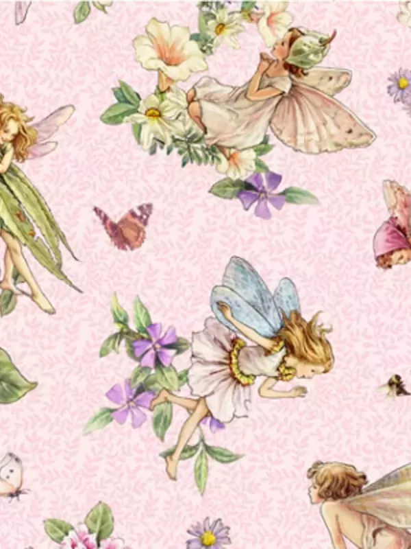 MICHAEL MILLER FABRICS - SONGS OF THE FLOWER FAIRIES 9272.PINK