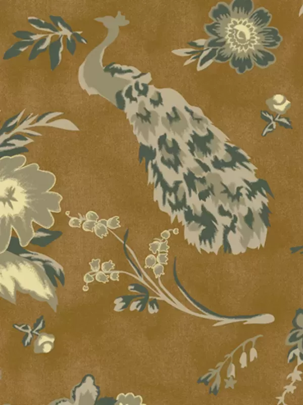 WINDHAM FABRICS - TRAVELER par Jeanne Horton 52912.1 Dreamers Garden Caramel