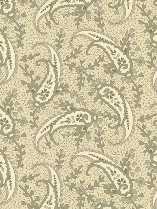 WINDHAM FABRICS - TRAVELER par Jeanne Horton 52913-8 Paisley Beachnut