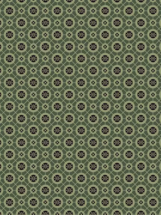 WINDHAM FABRICS - TRAVELER par Jeanne Horton 52915-10 Roundabout Kale