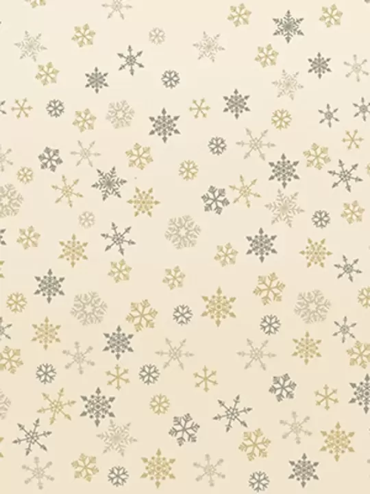 MAKOWER - Tissu Patchwork OMBRE SNOWFLAKES CREAM Réf. 2248-Q