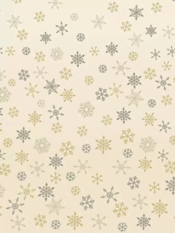 MAKOWER - Tissu Patchwork OMBRE SNOWFLAKES CREAM Réf. 2248-Q