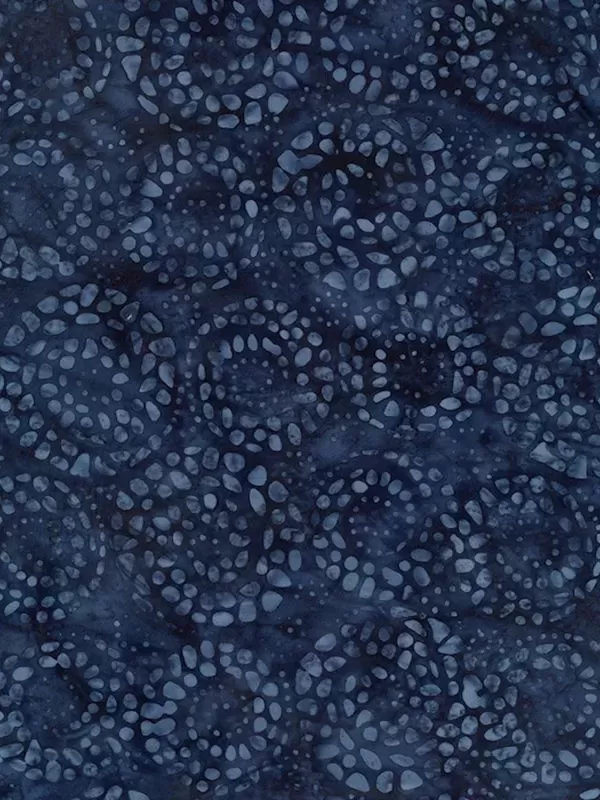 Tissu Patchwork Batik TONGA MOONLIT B2703 Midnight