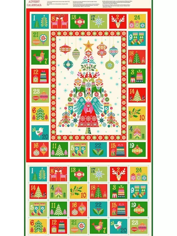 MAKOWER UK - Tissu patchwork BRIGHT ADVENT ref. 025-1