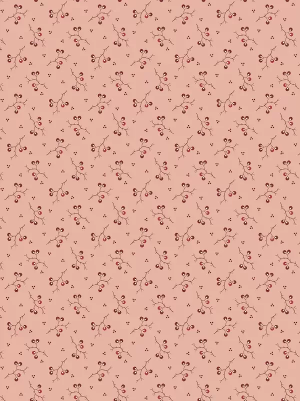 ANDOVER FABRICS - JOY par Edyta Sitar 1043-E Jingle Bells Rosy Cheeks