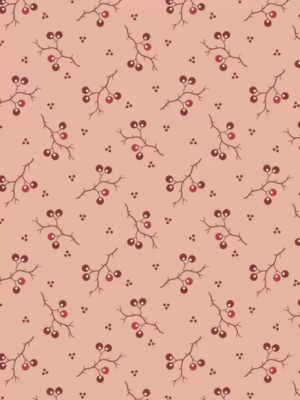 ANDOVER FABRICS - JOY par Edyta Sitar 1043-E Jingle Bells Rosy Cheeks