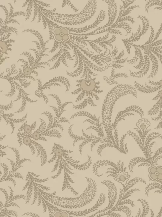 WINDHAM FABRICS - OXFORD par Mary Koval 53891-4 Delicate Paisley Almond