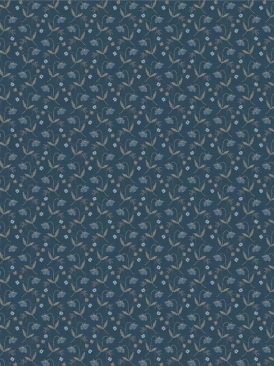 WINDHAM FABRICS - OXFORD par Mary Koval 53892-1 Flower Drops Blue