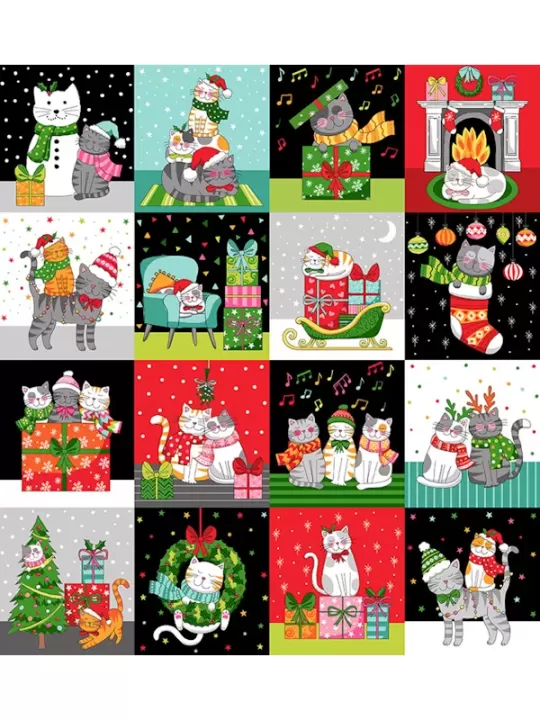 MAKOWER UK - SANTA PAWS par Makower 2478.1 Thumbnail Panel