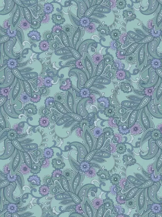 ANDOVER FABRICS - AT DAY'S END par Sarah Maxwell 1092-T Heritage Grassy Fields