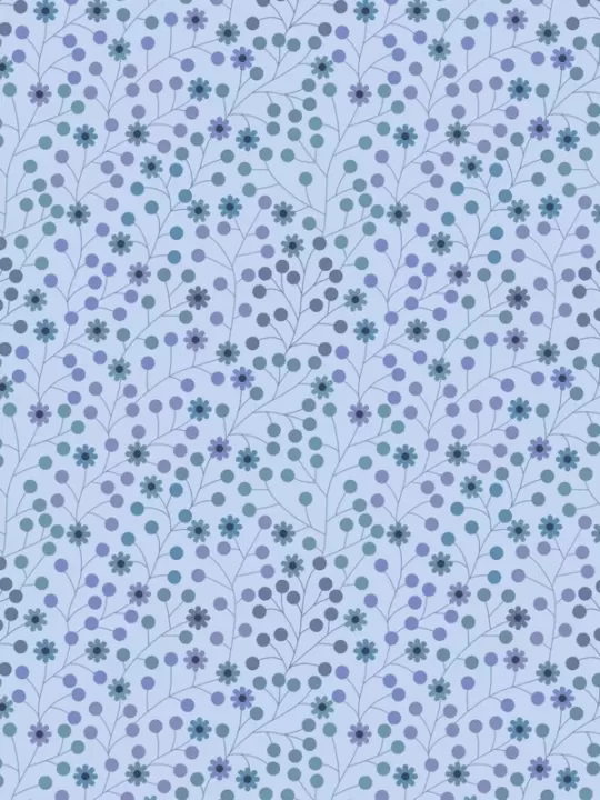 ANDOVER FABRICS - AT DAY'S END par Sarah Maxwell 1093-B Daisy Dots Twilight