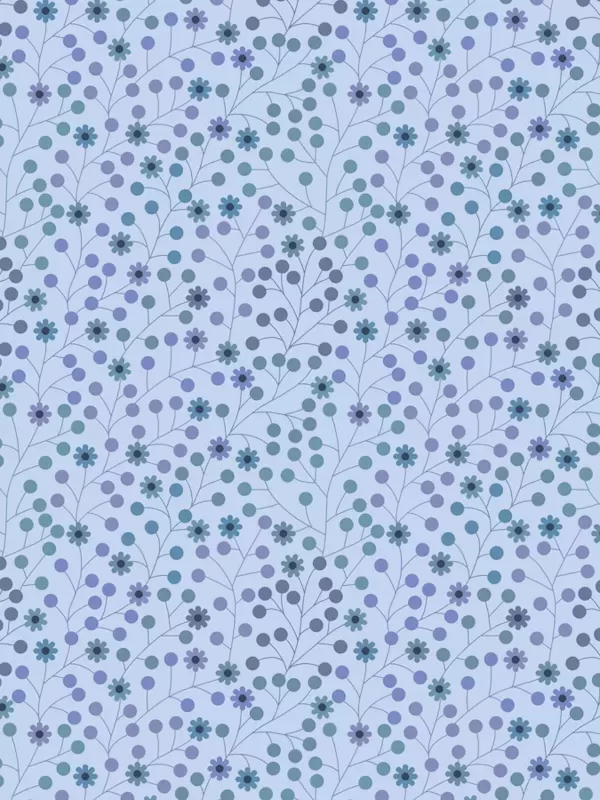 ANDOVER FABRICS - AT DAY'S END par Sarah Maxwell 1093-B Daisy Dots Twilight