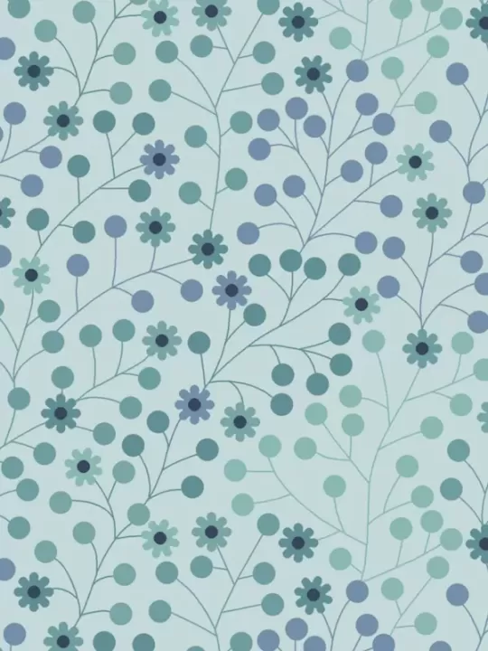 ANDOVER FABRICS - AT DAY'S END par Sarah Maxwell 1093-T Daisy Dots Grassy Fields