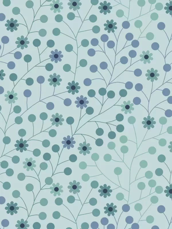 ANDOVER FABRICS - AT DAY'S END par Sarah Maxwell 1093-T Daisy Dots Grassy Fields