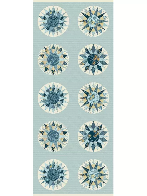 ANDOVER FABRICS - BEACH HOUSE par Edyta Sitar 1178-LB Marine Compass