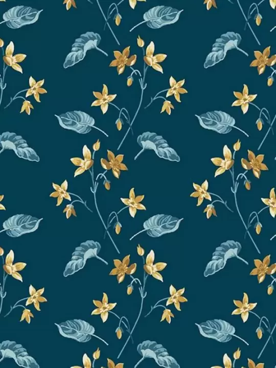 ANDOVER FABRICS - BEACH HOUSE par Edyta Sitar 1167-B Clematis Midnight