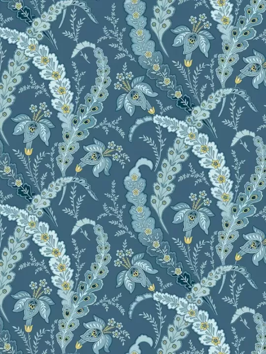 ANDOVER FABRICS - BEACH HOUSE par Edyta Sitar 1164-B Ribbon Glass Blue