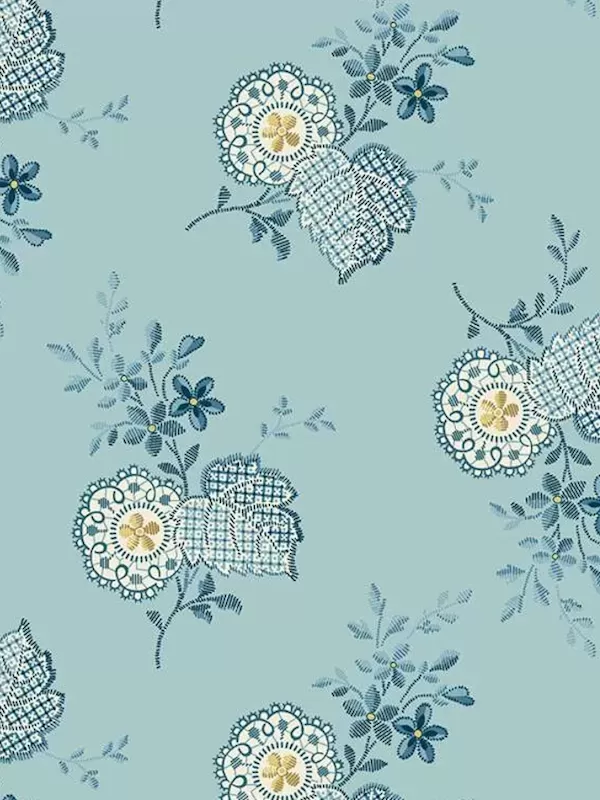 ANDOVER FABRICS - BEACH HOUSE par Edyta Sitar 1165-B Plumeria Powder