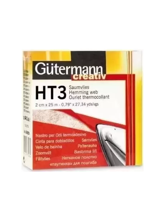 GÜTERMANN OURLET THERMOCOLLANT HT3 2cm x 25m