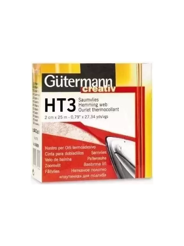 GÜTERMANN OURLET THERMOCOLLANT HT3 2cm x 25m