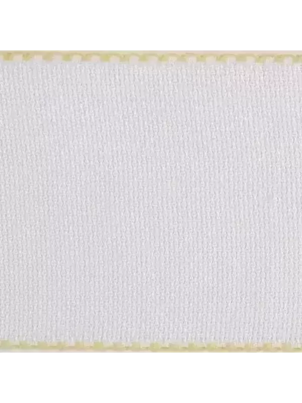 DMC Galon à broder Toile Aïda Coton 3cm Blanc Feston Jaune