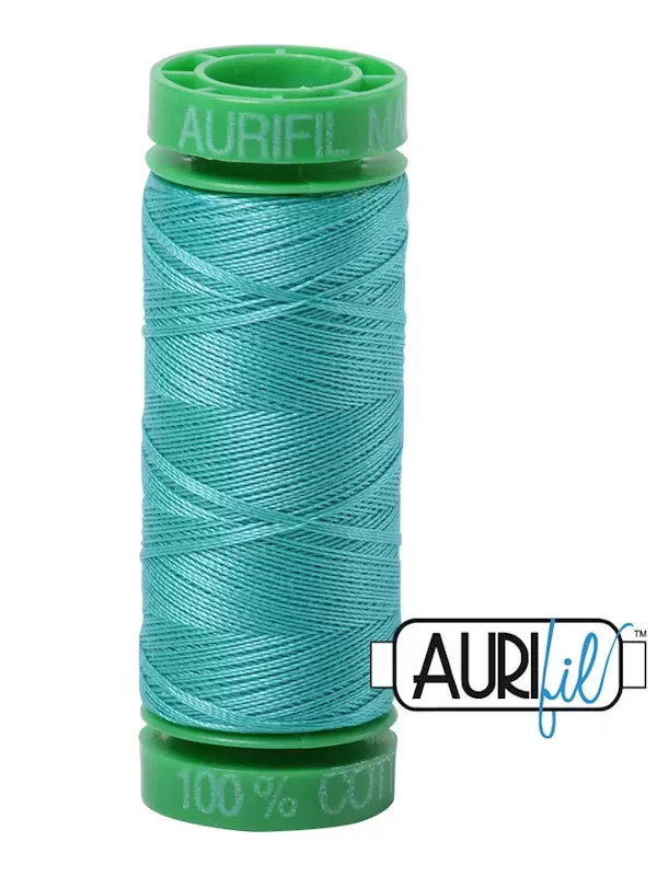 FIL COTON MAKO 40 AURIFIL 1148 Light Jade - Petite bobine de 150 mètres