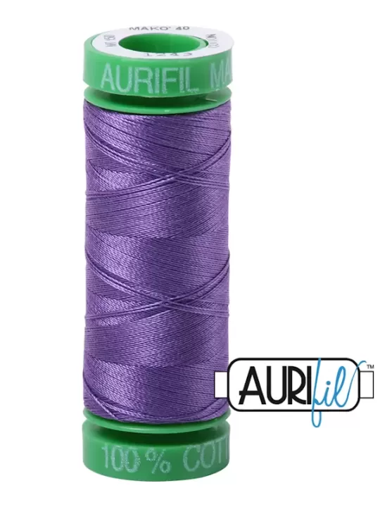 FIL COTON MAKO 40 AURIFIL 1243 Dusty Lavender - Petite bobine de 150 mètres