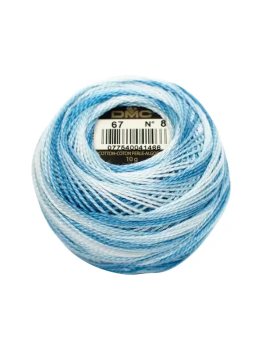 DMC Coton Perlé N° 8 (Art. 116) 67 Bleu layette ombré