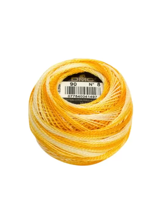 DMC Coton Perlé N° 8 (Art. 116) 90 Jaune soleil ombré