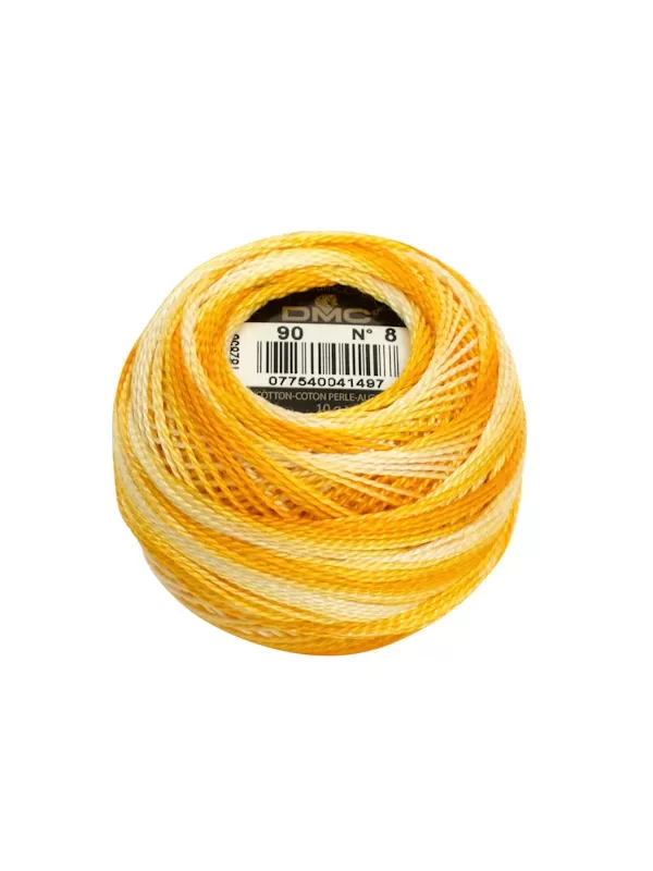 DMC Coton Perlé N° 8 (Art. 116) 90 Jaune soleil ombré